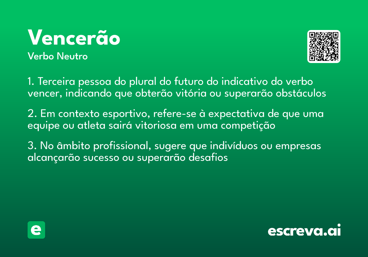 vencerão