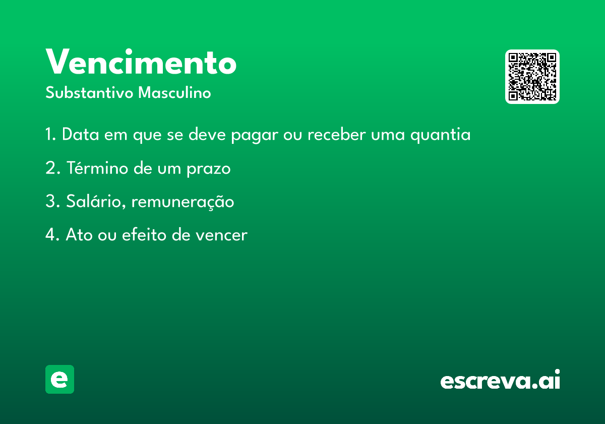 vencimento