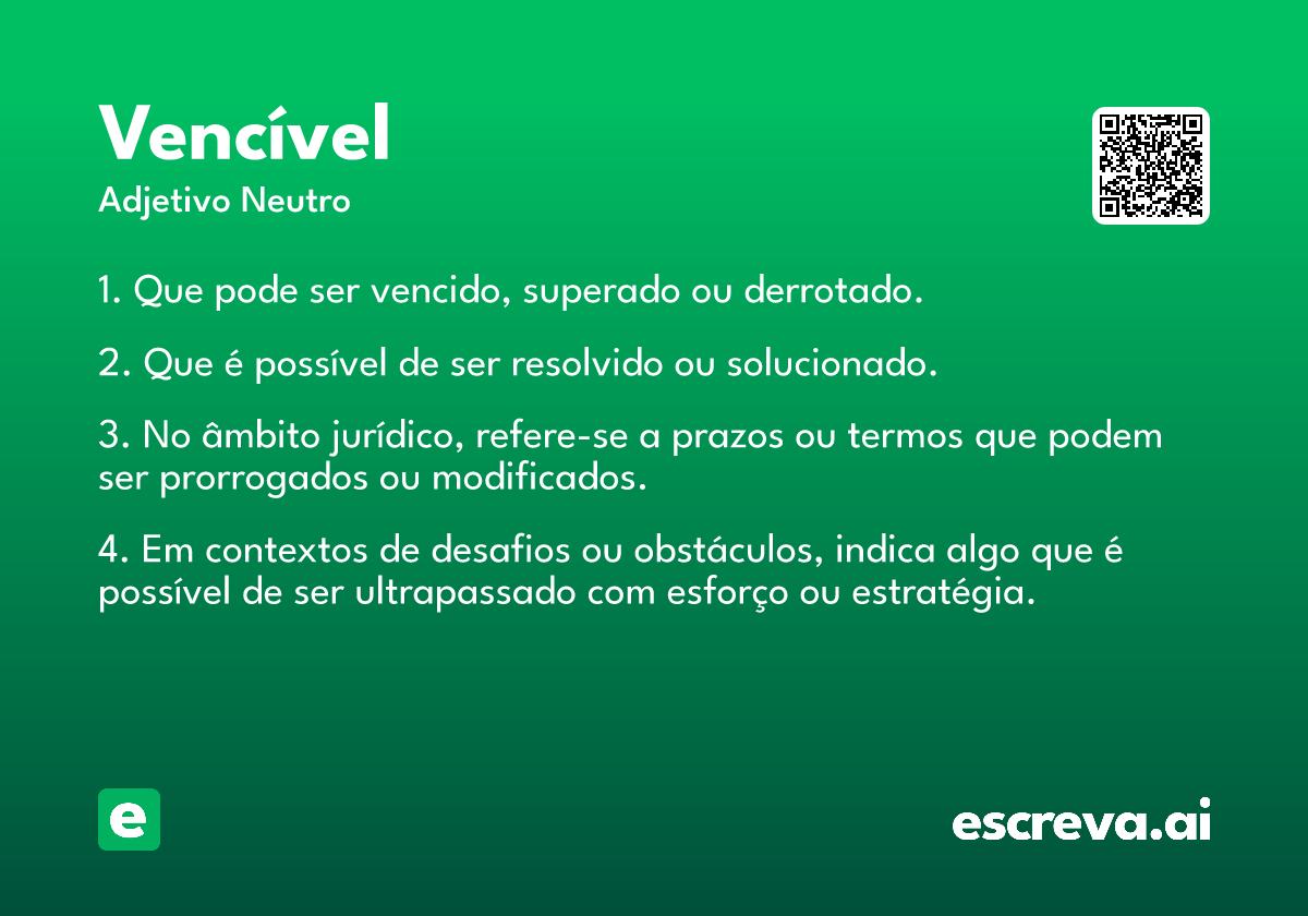 vencível