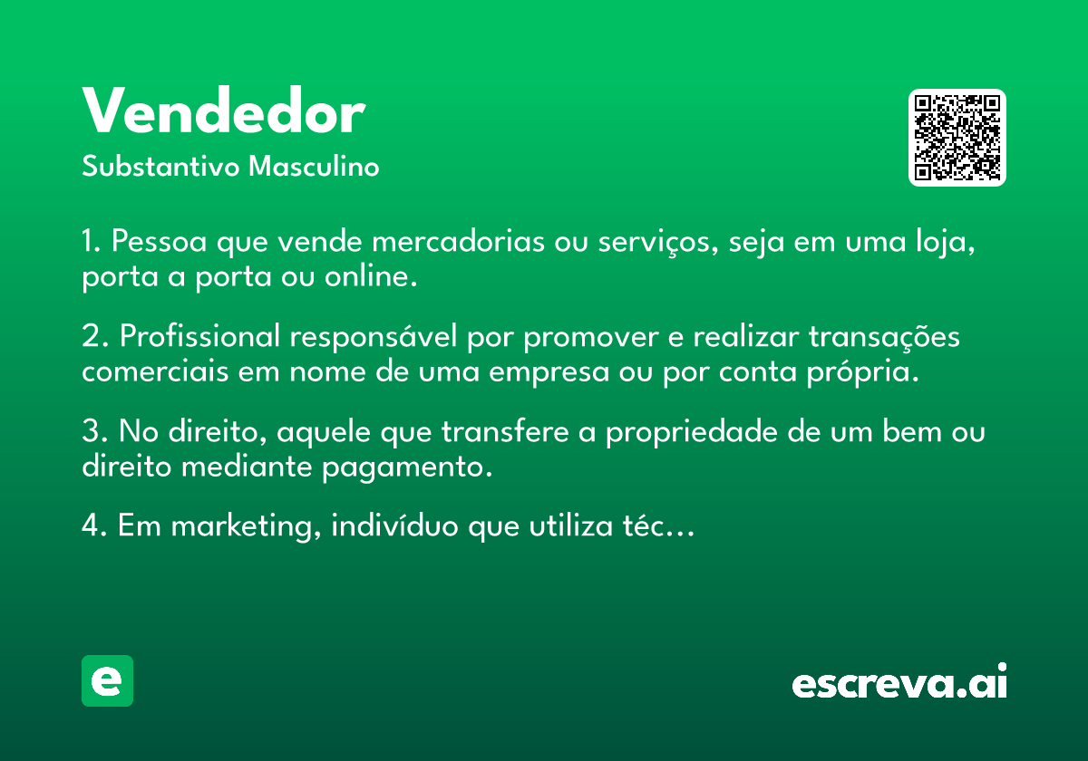 vendedor