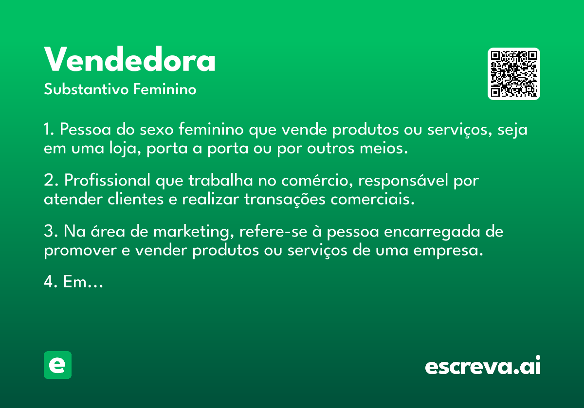 vendedora