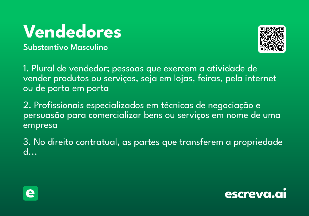 vendedores