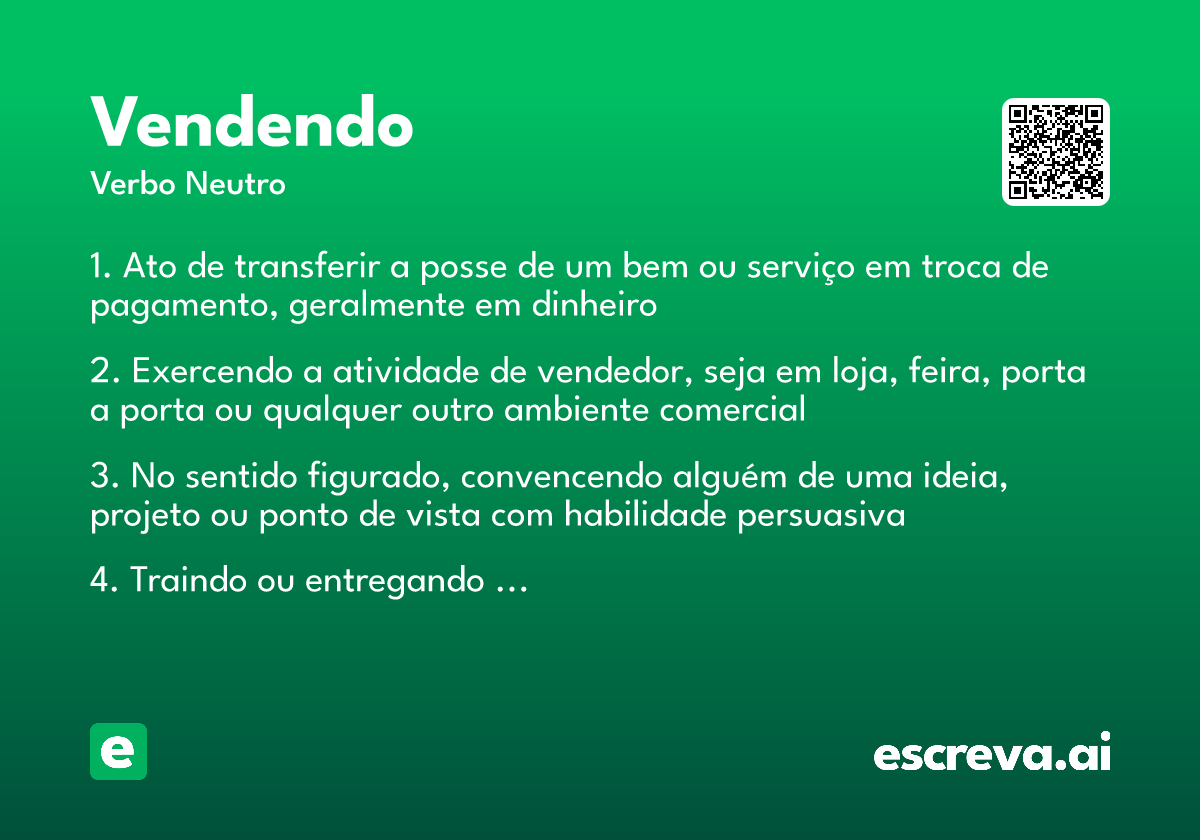 vendendo