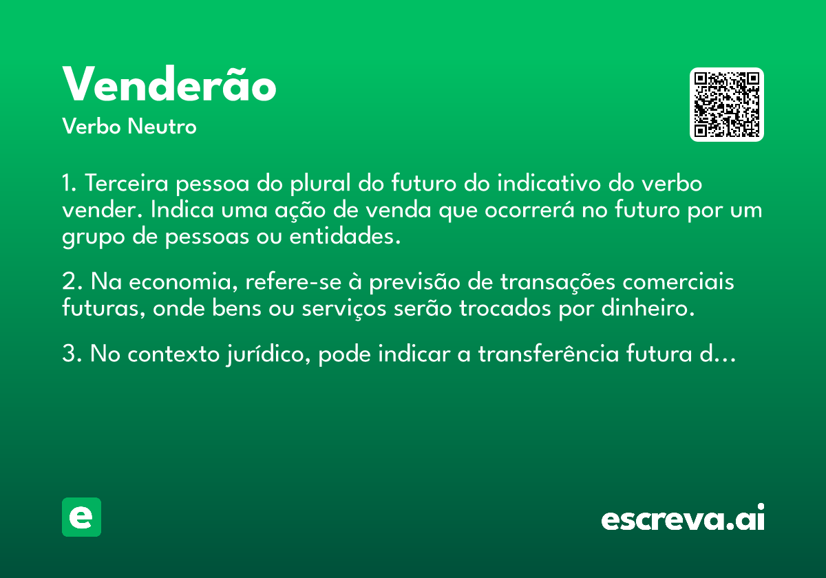 venderão