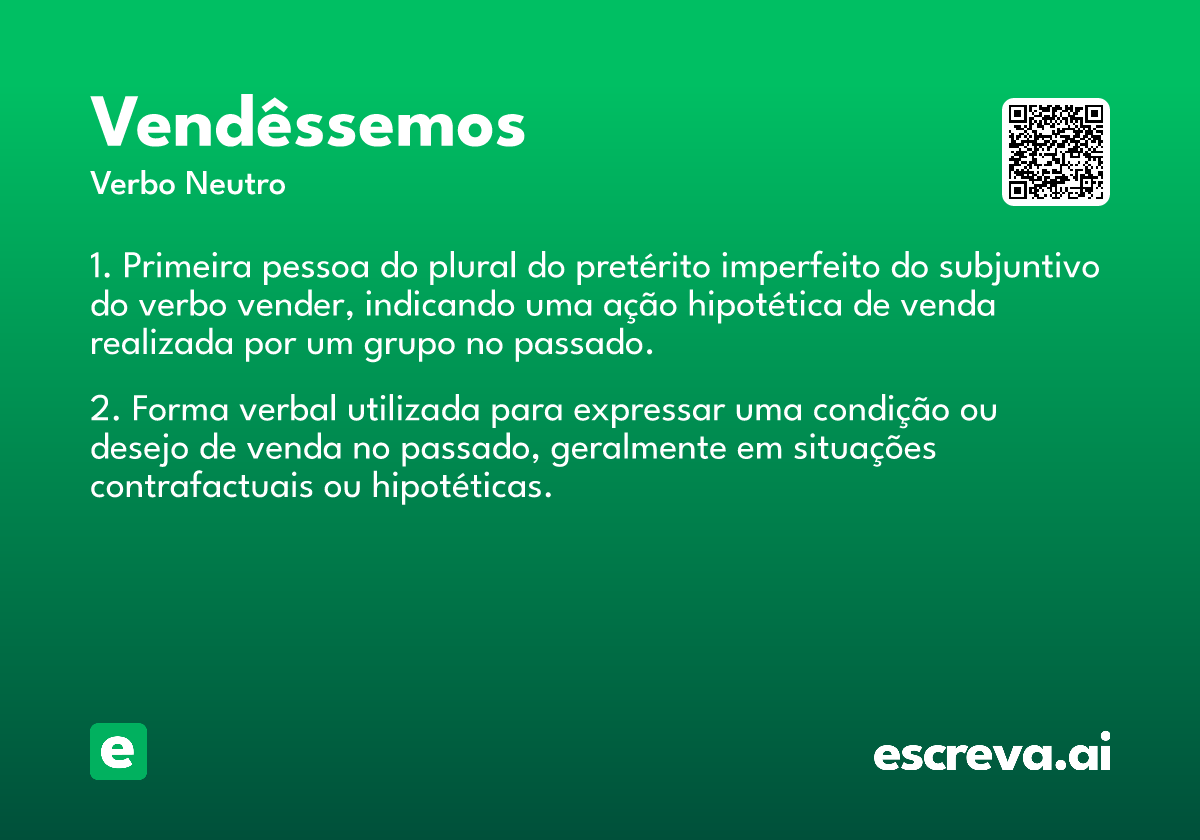 vendêssemos