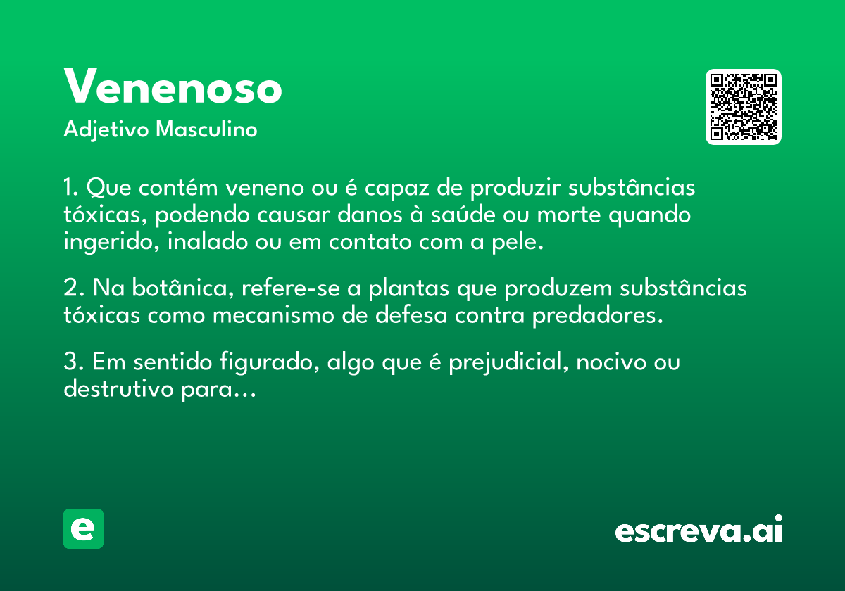 venenoso
