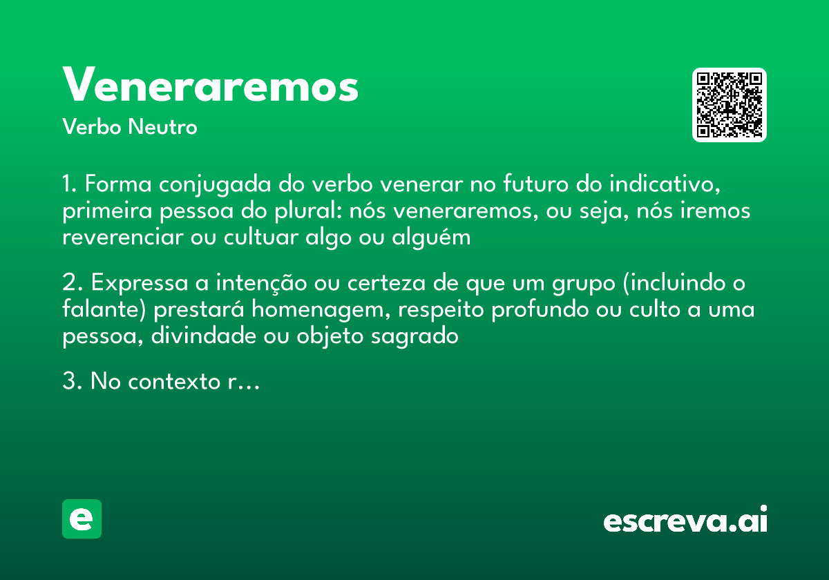 veneraremos