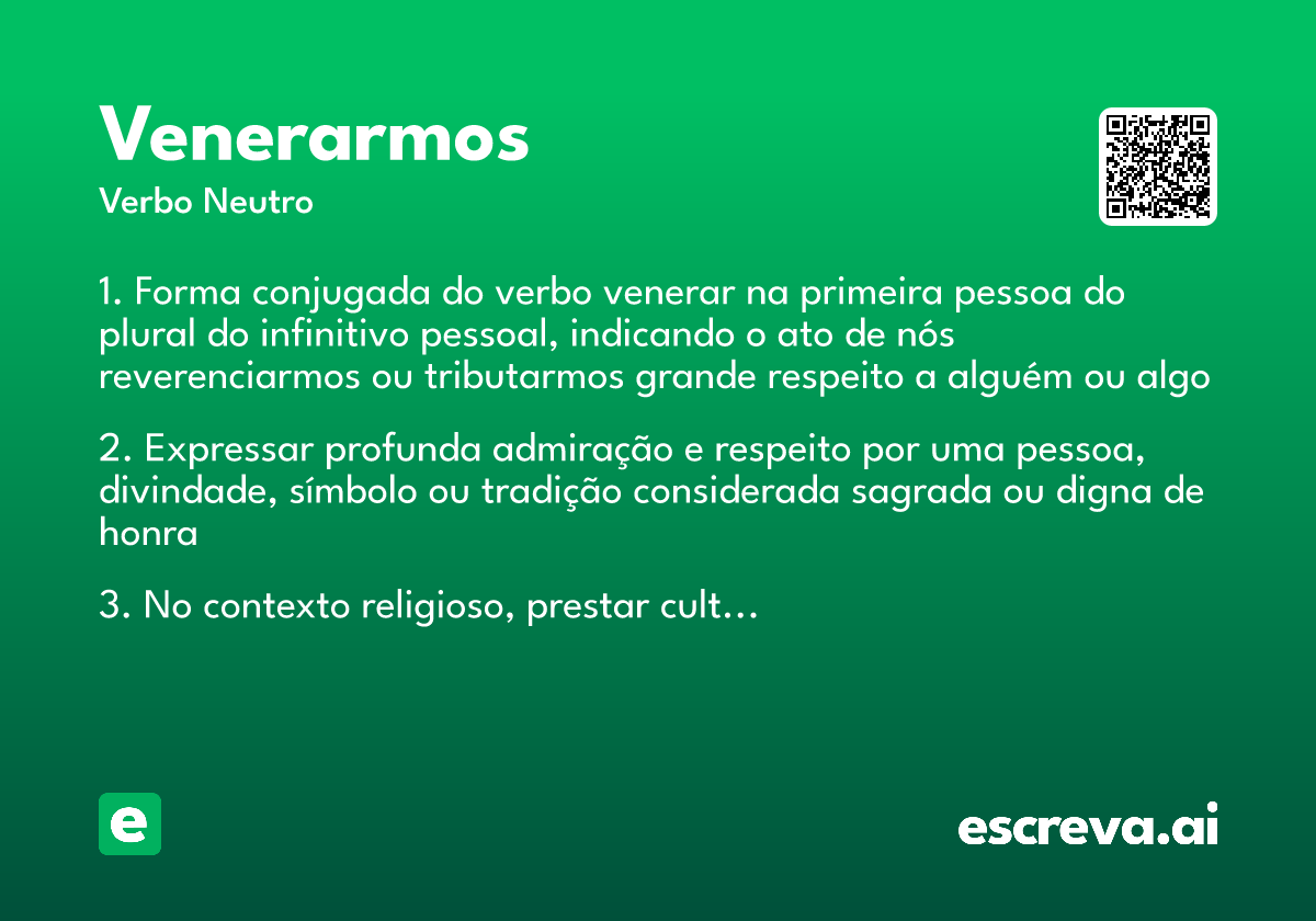 venerarmos