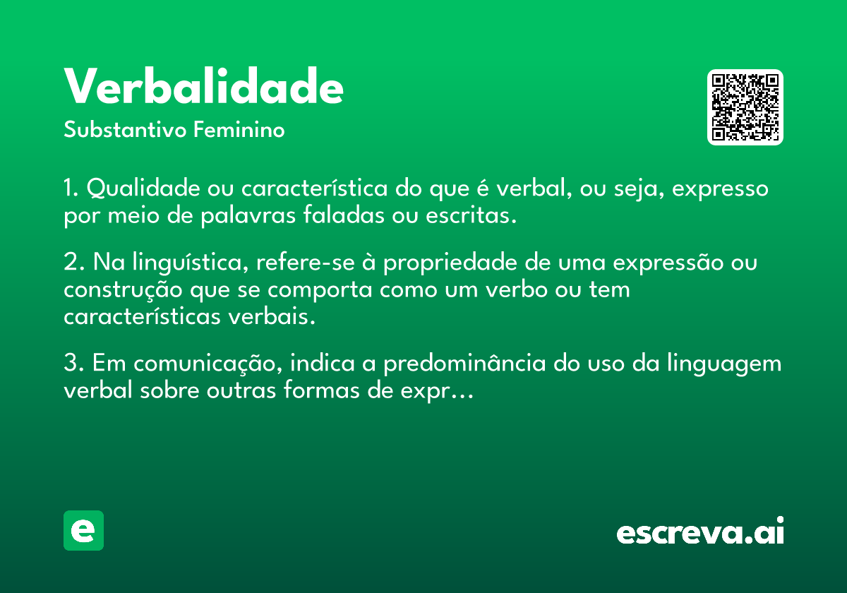 verbalidade