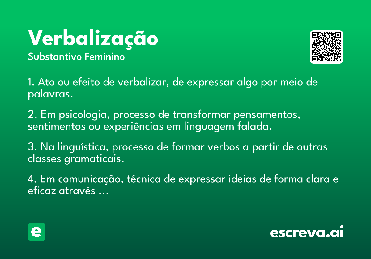 verbalização