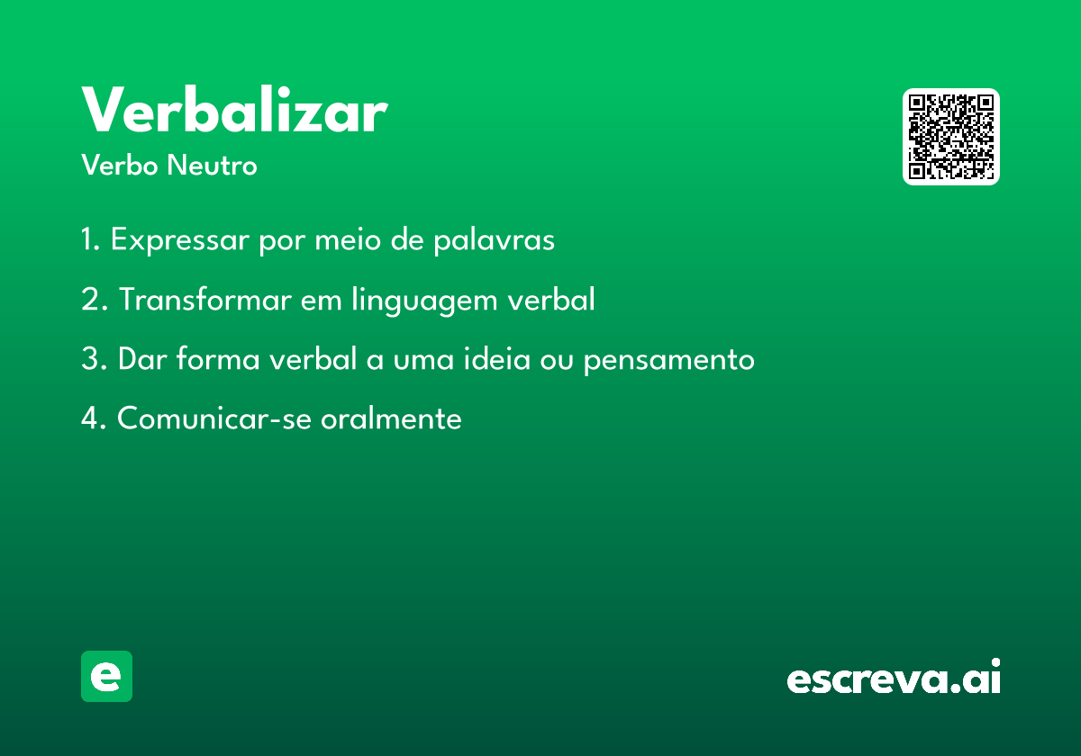 verbalizar