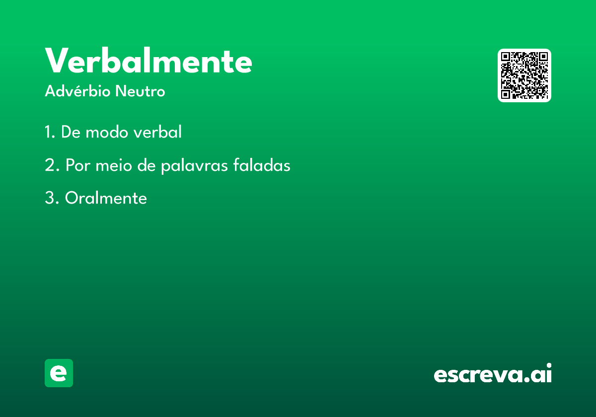 verbalmente