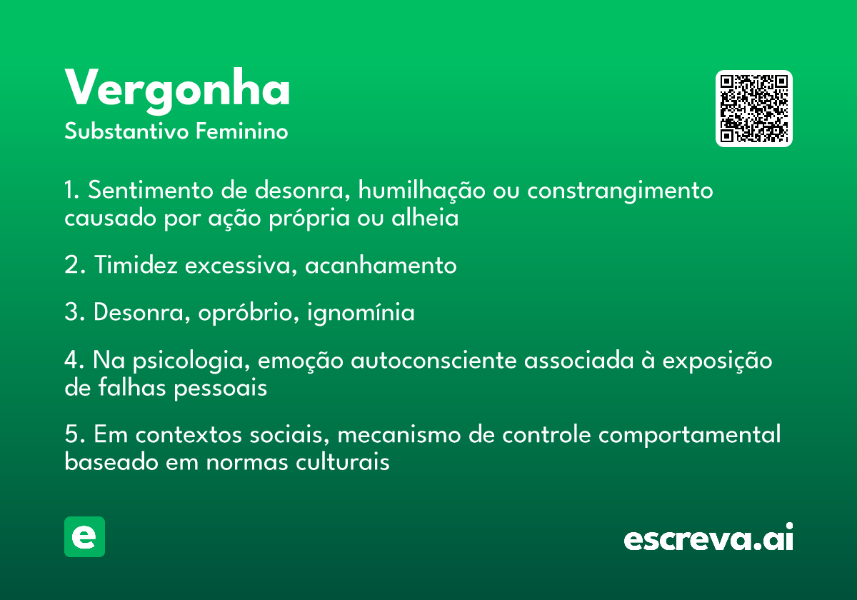 vergonha