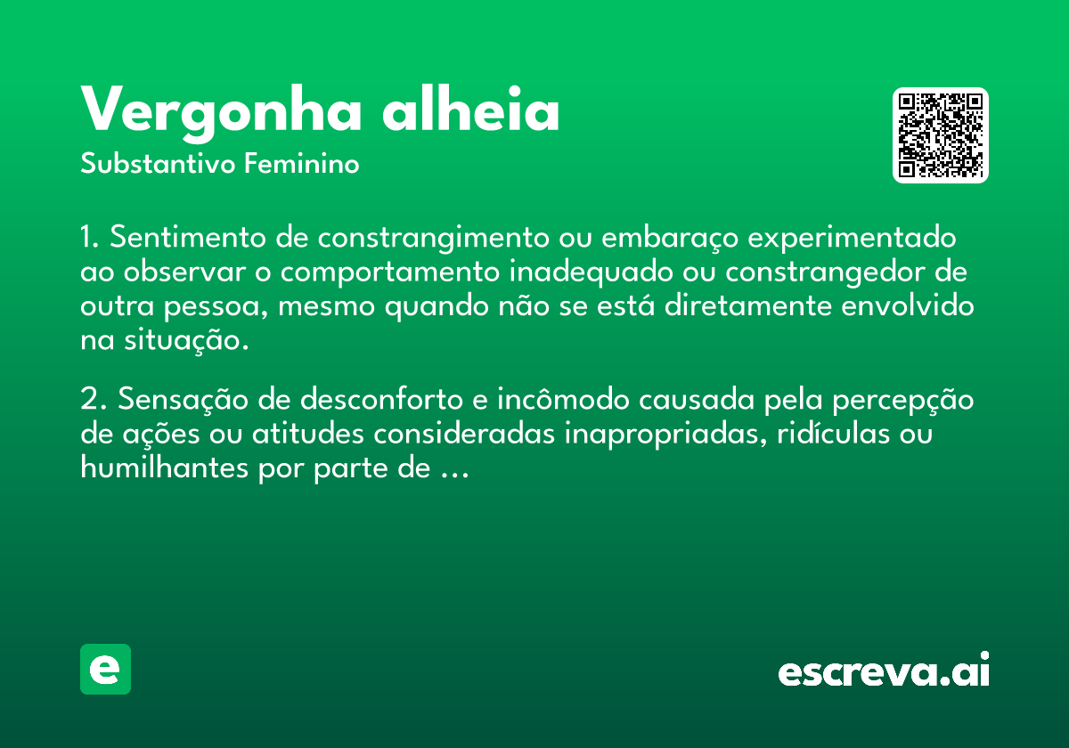 vergonha alheia