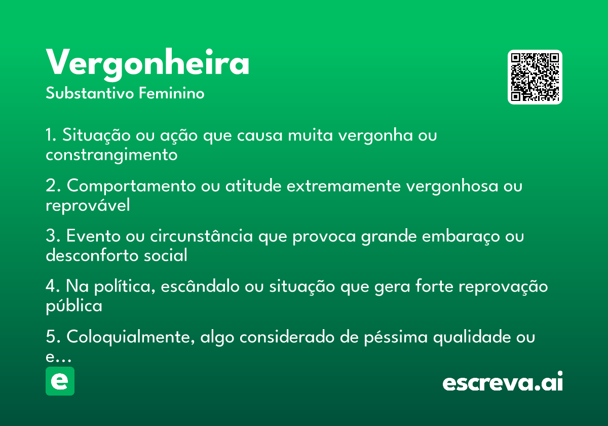 vergonheira