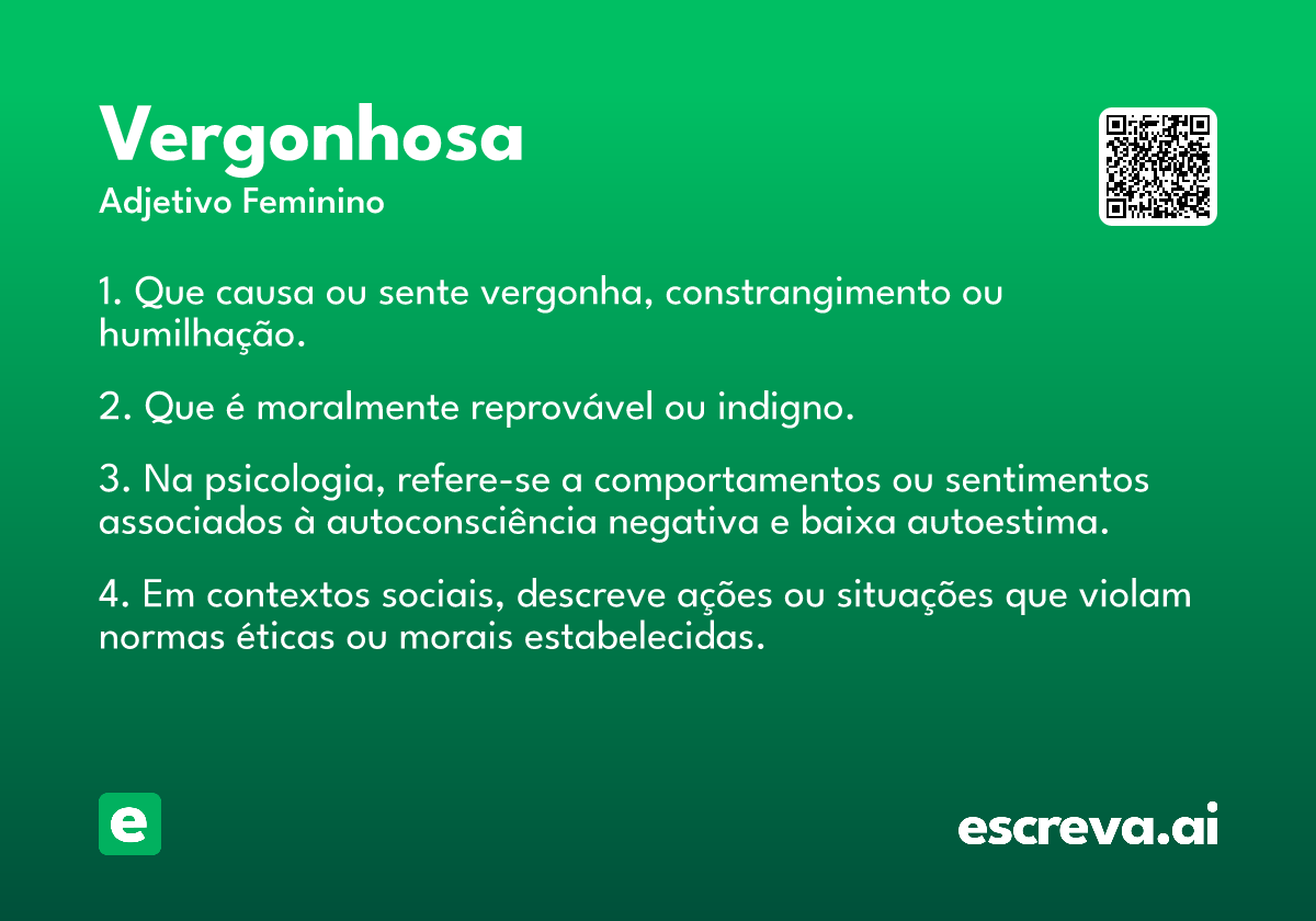 vergonhosa