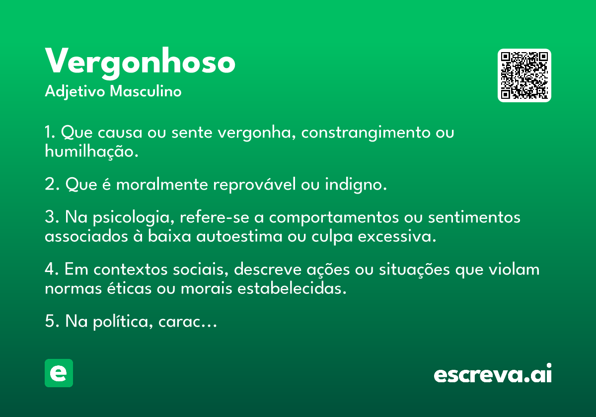 vergonhoso