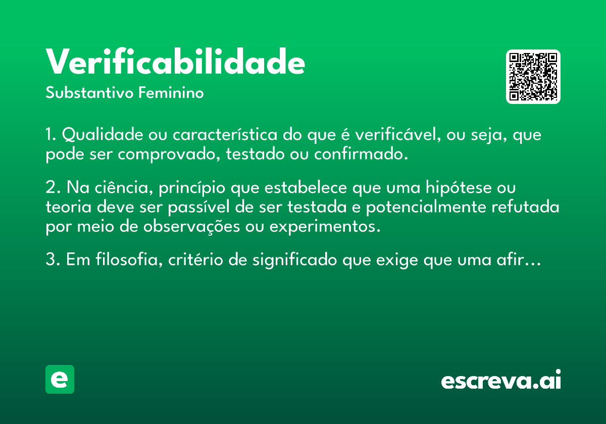 verificabilidade