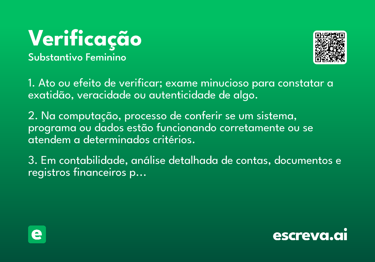 verificação