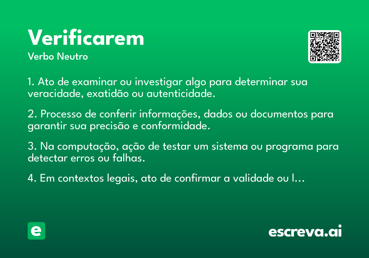 verificarem