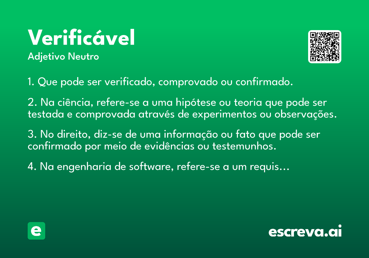 verificável