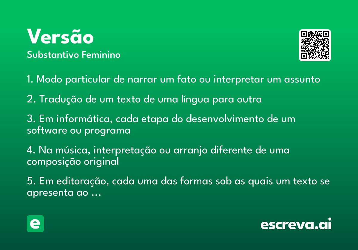 versão