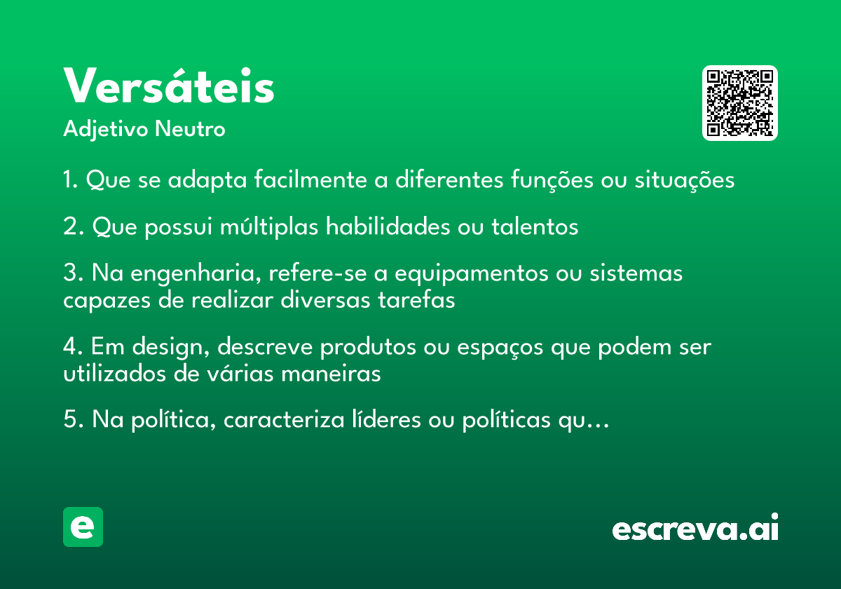 versáteis