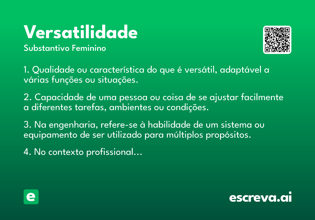 versatilidade