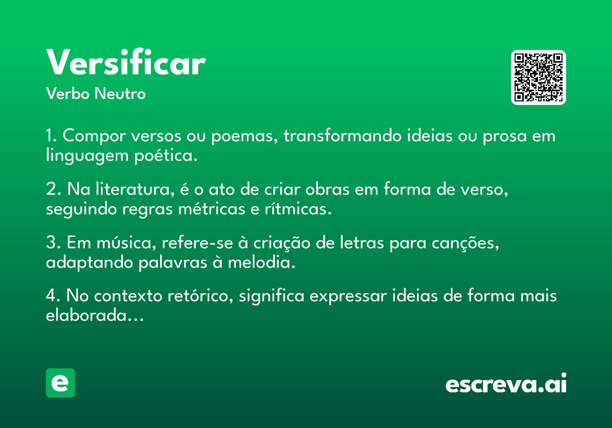 versificar