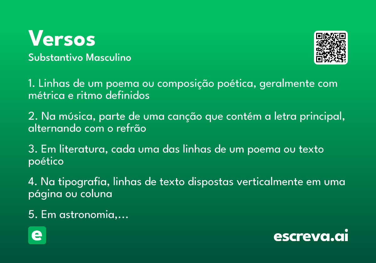 versos