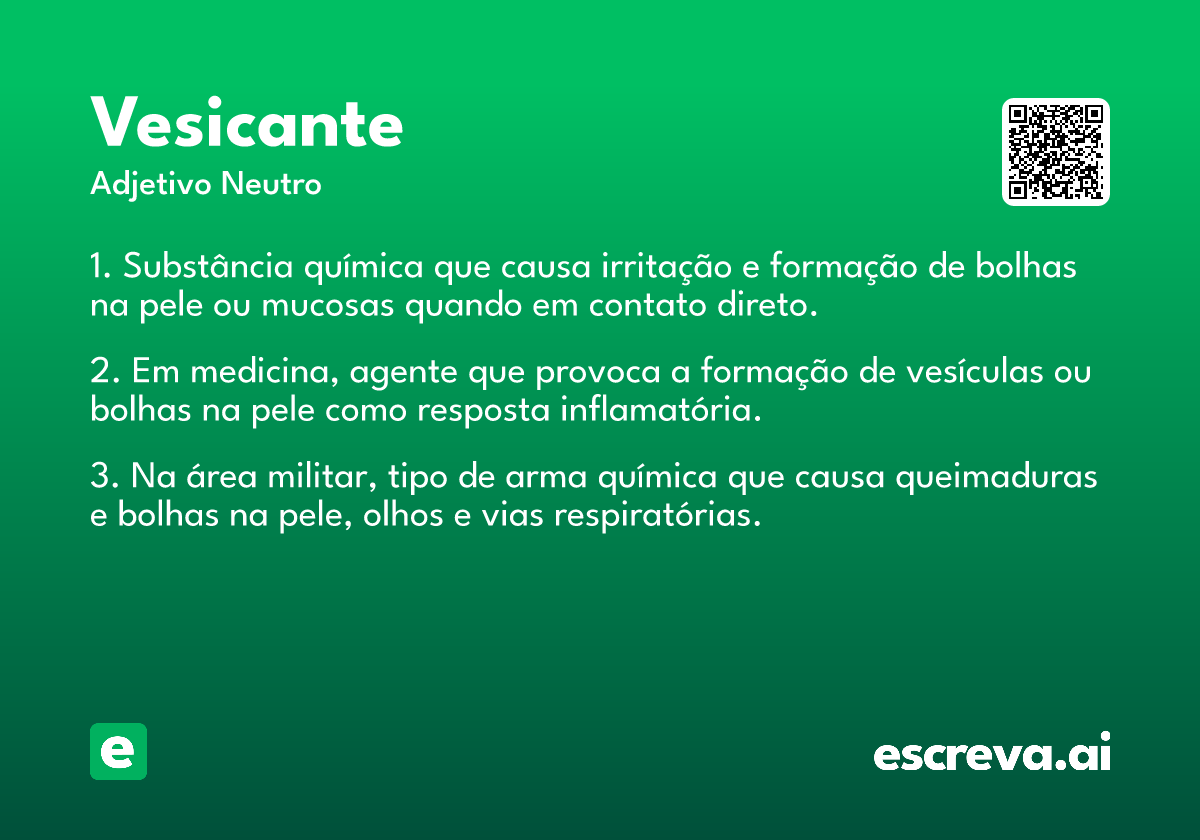 vesicante