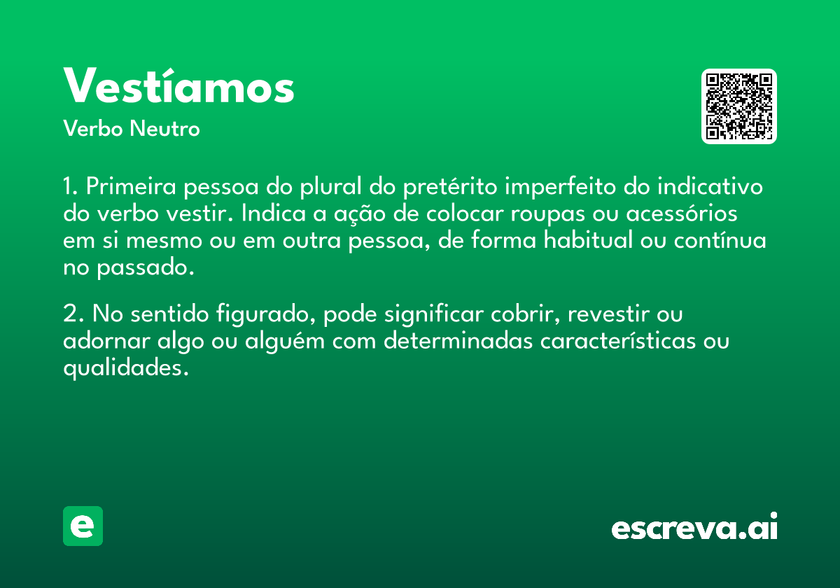 vestíamos