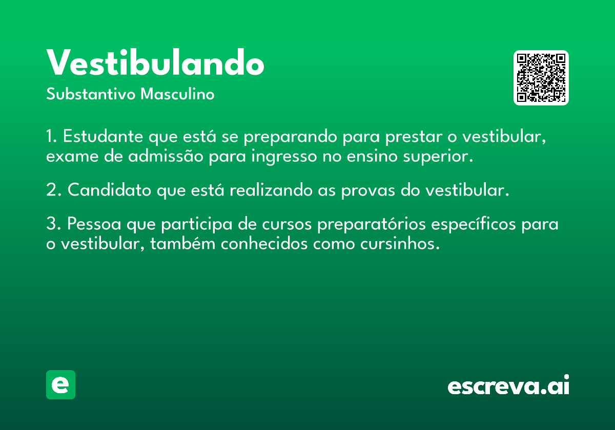 vestibulando