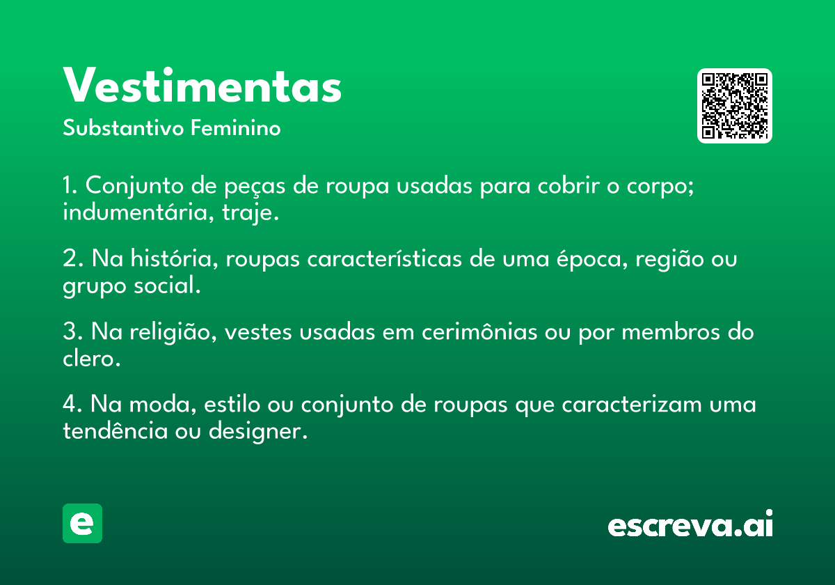 vestimentas