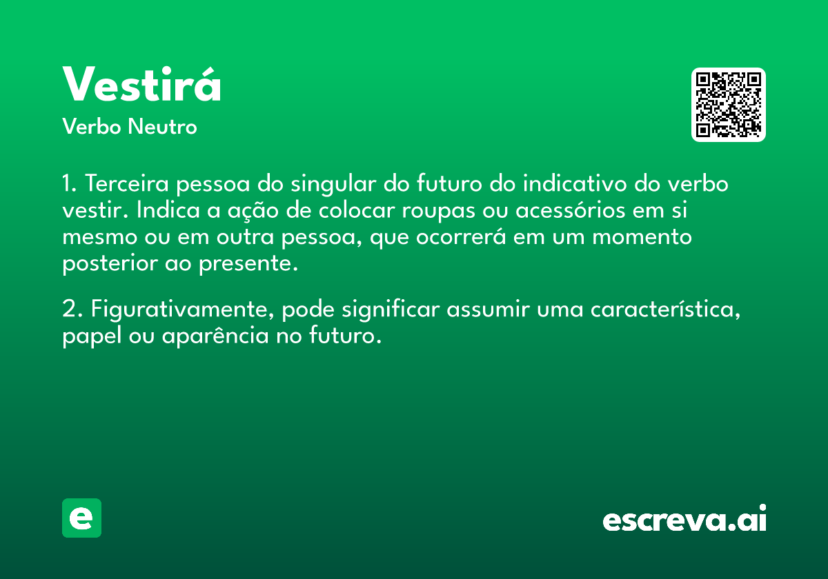 vestirá