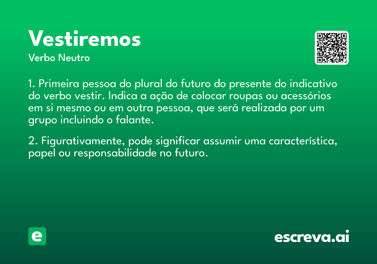 vestiremos