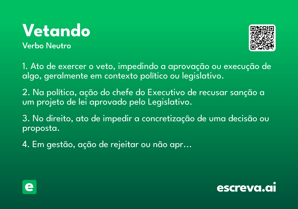 vetando