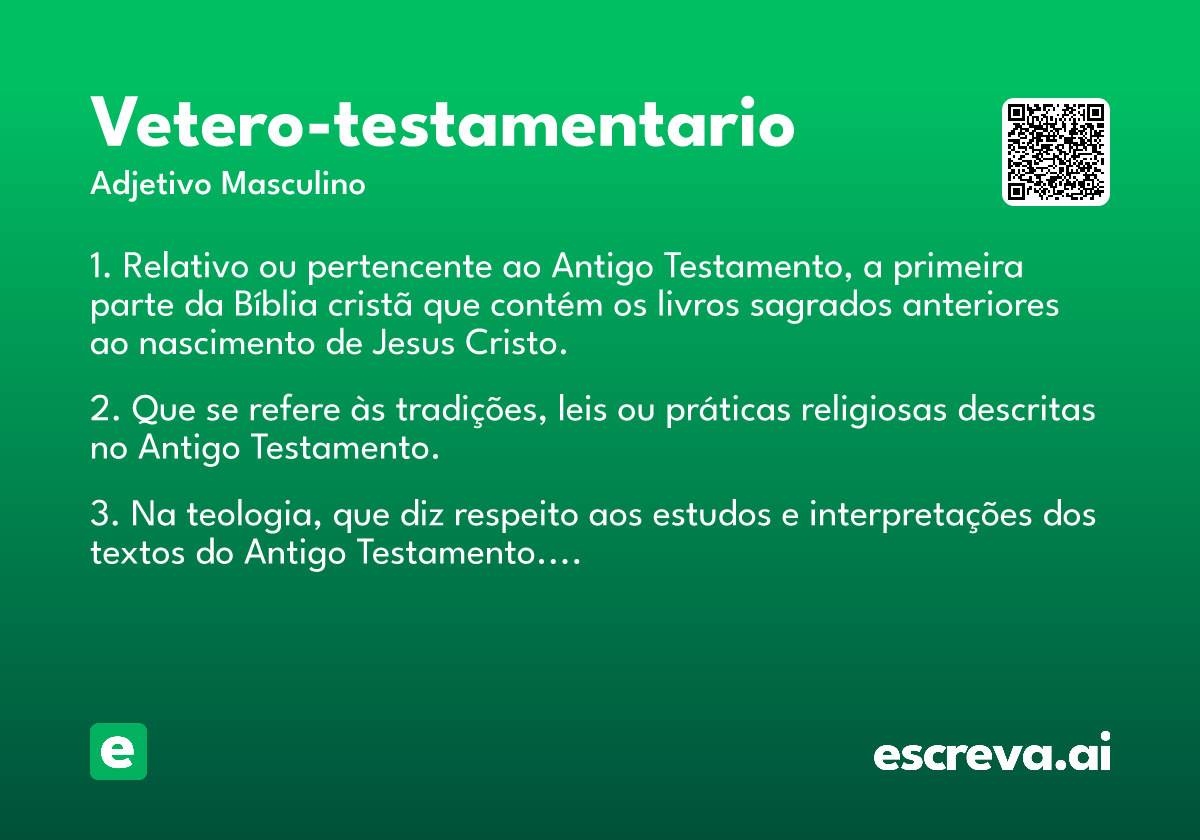 vetero-testamentario