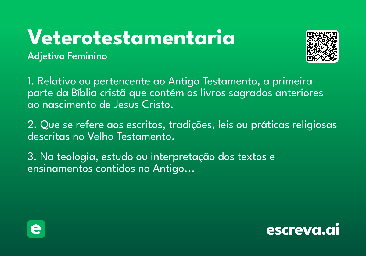 veterotestamentaria