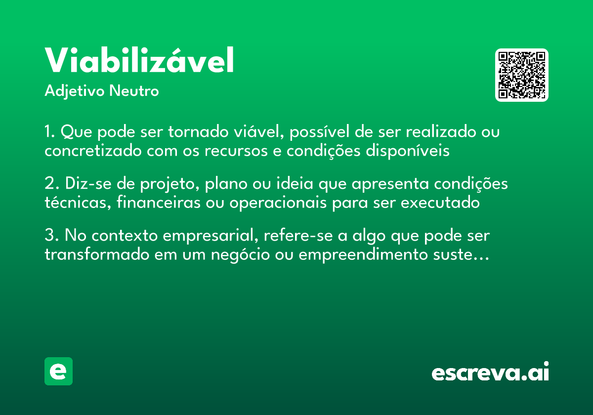 viabilizável
