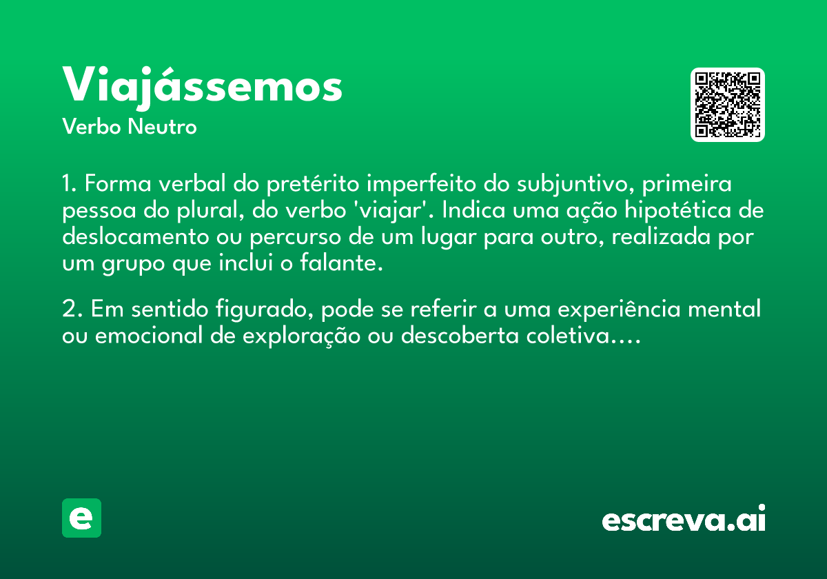 viajássemos