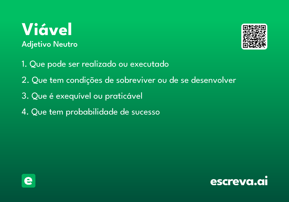 viável