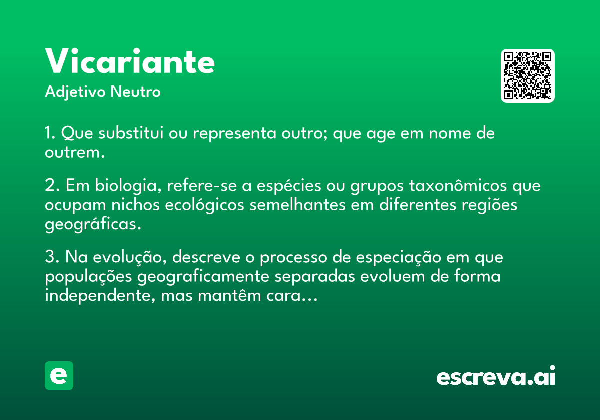 vicariante