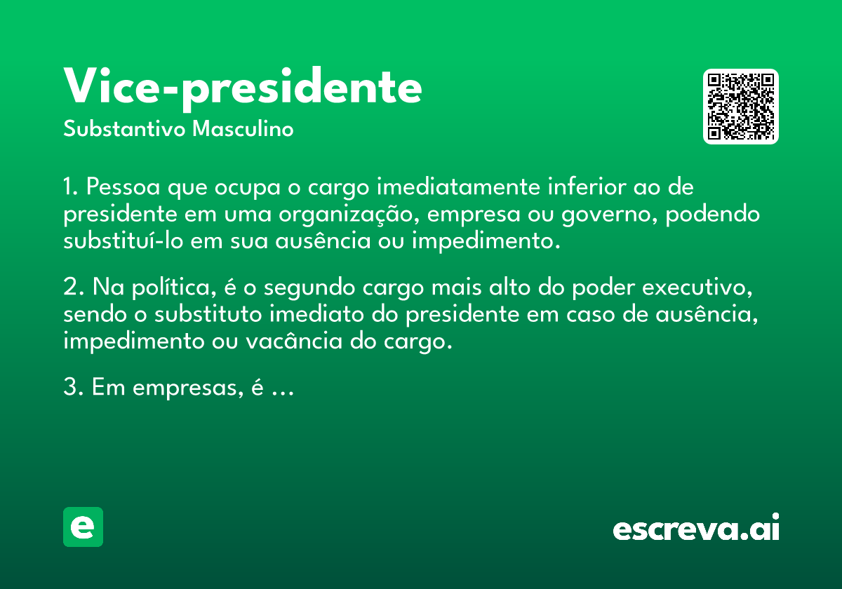 vice-presidente