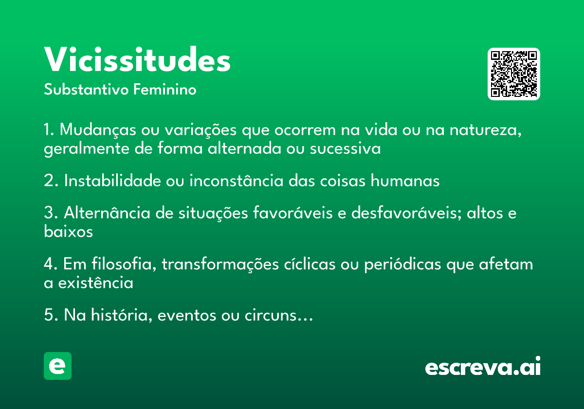 vicissitudes