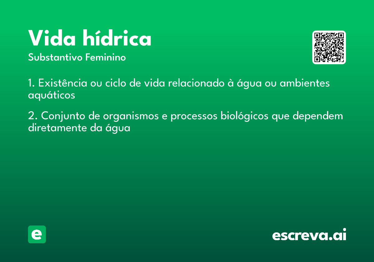 vida hídrica