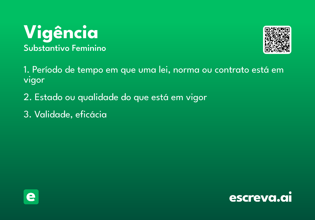 vigência