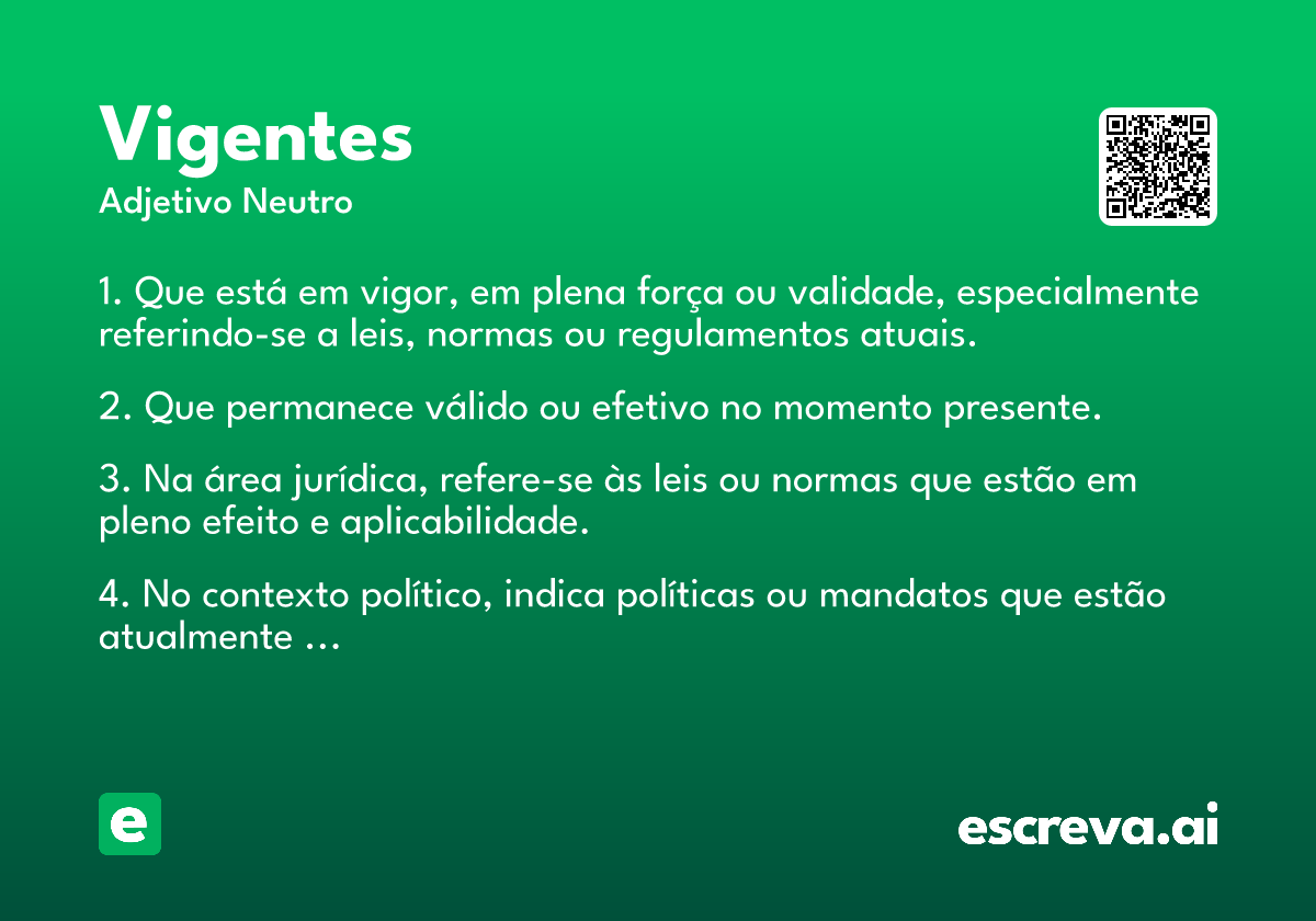 vigentes
