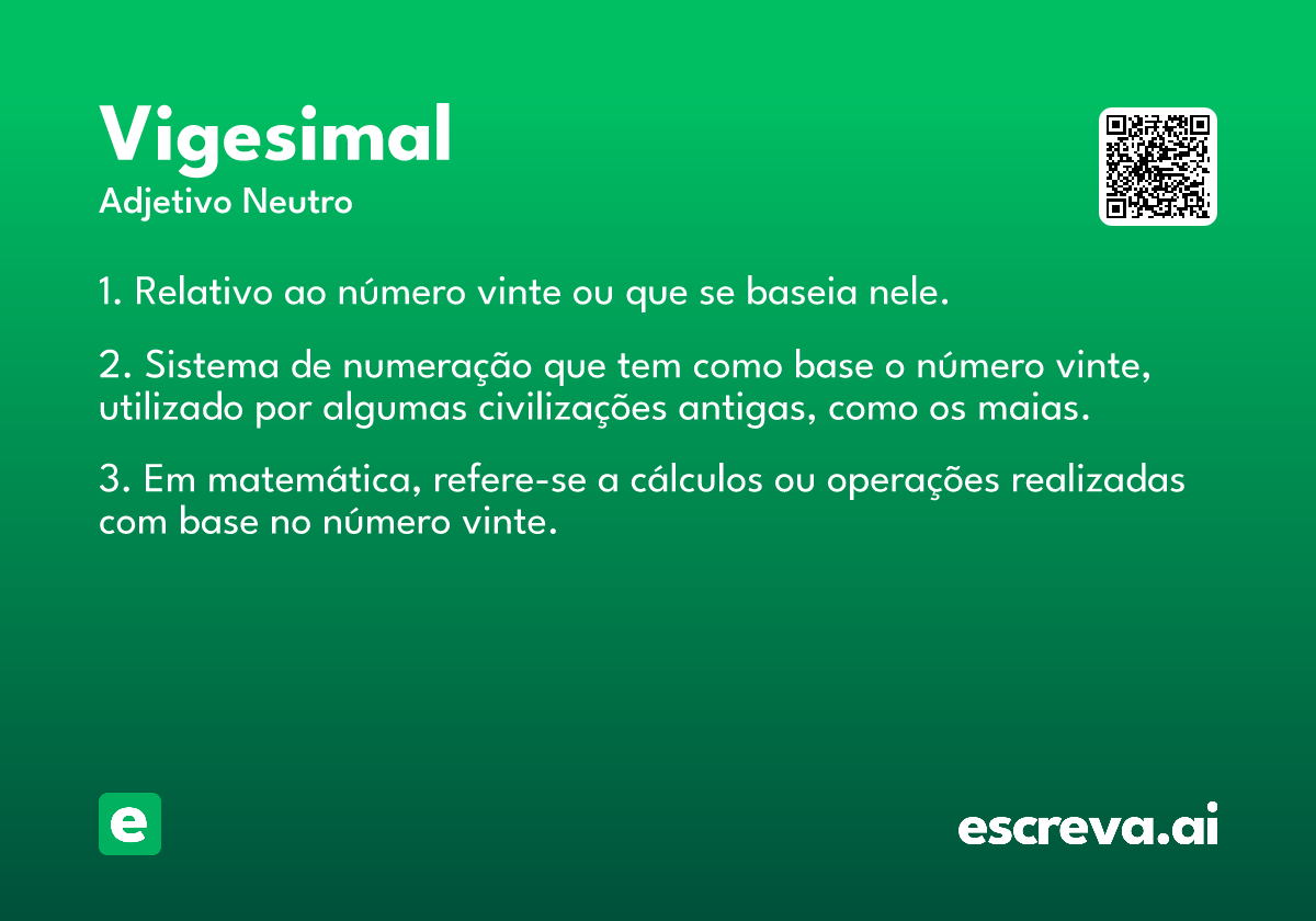 vigesimal
