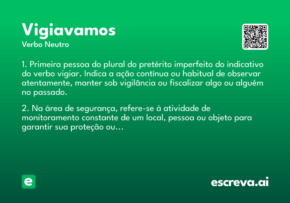 vigiavamos